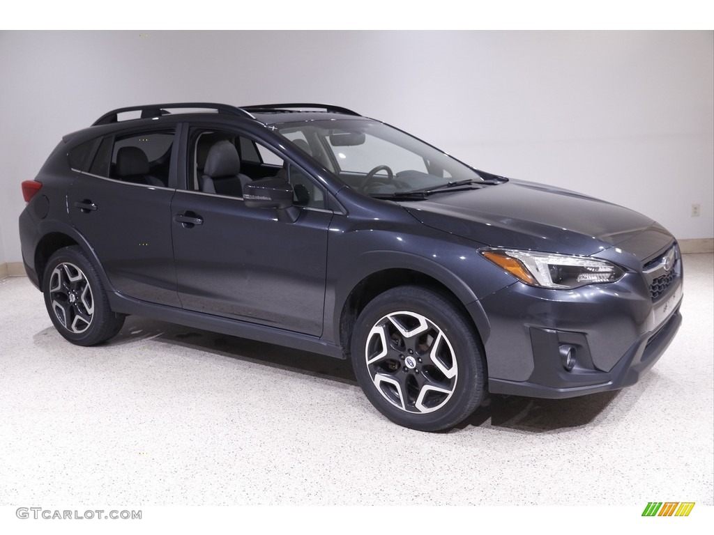 2018 Crosstrek 2.0i Limited - Dark Gray Metallic / Black photo #1