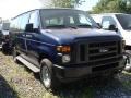 2009 Dark Blue Pearl Ford E Series Van E350 Super Duty XL Extended Passenger  photo #3