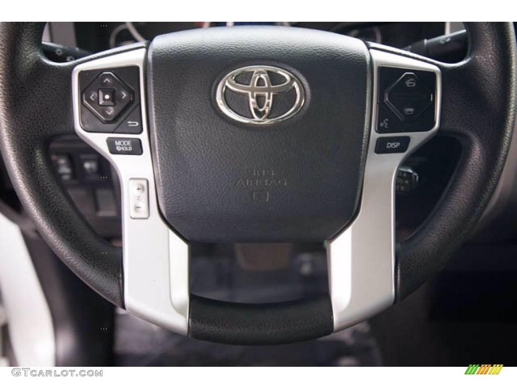 2016 Toyota Tundra SR5 Double Cab Black Steering Wheel Photo #141851835