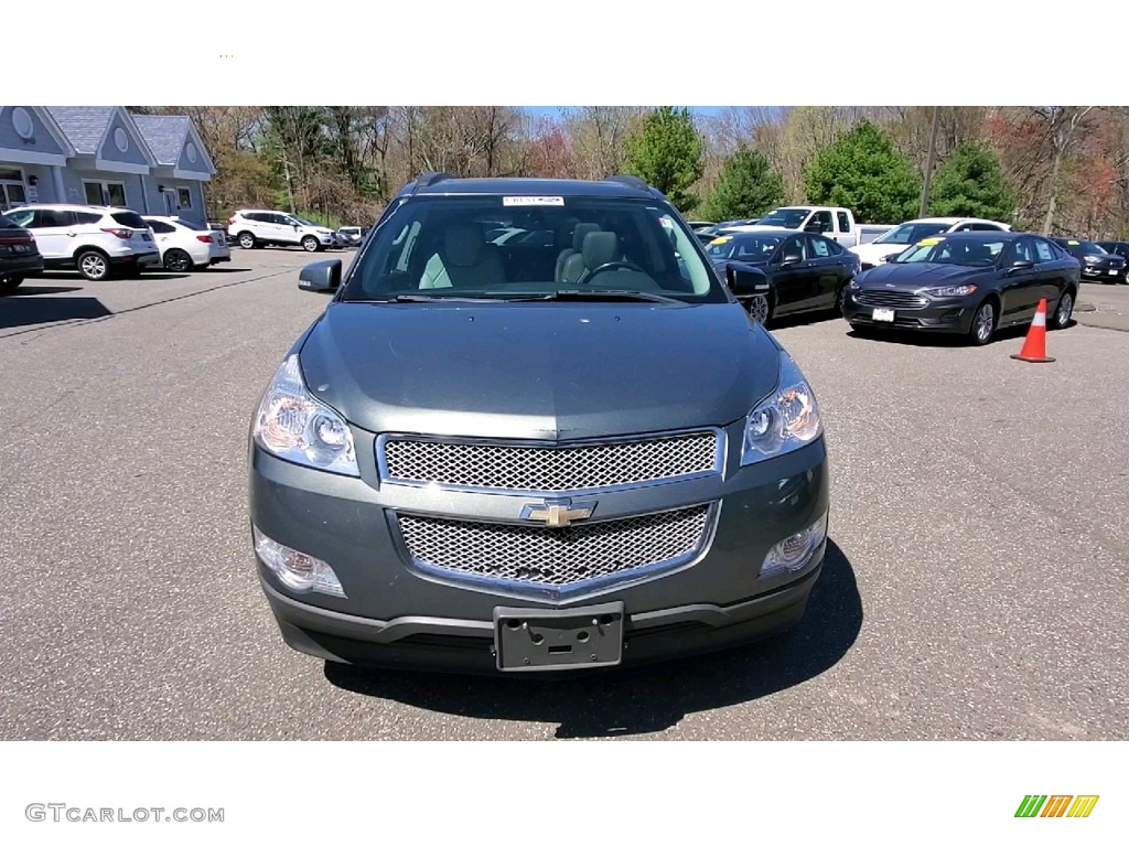 2011 Traverse LTZ AWD - Steel Green Metallic / Light Gray/Ebony photo #2