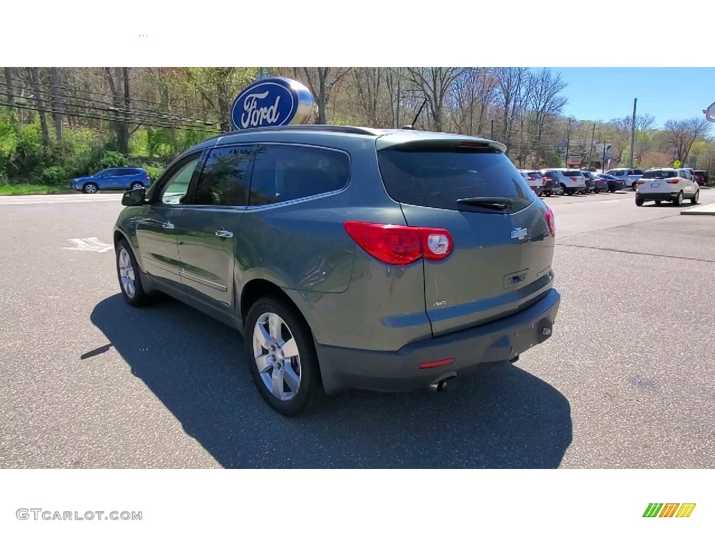 2011 Traverse LTZ AWD - Steel Green Metallic / Light Gray/Ebony photo #5