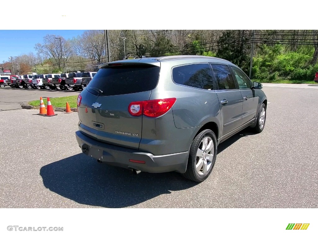 2011 Traverse LTZ AWD - Steel Green Metallic / Light Gray/Ebony photo #7