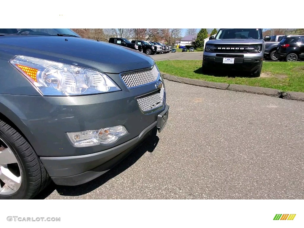 2011 Traverse LTZ AWD - Steel Green Metallic / Light Gray/Ebony photo #28