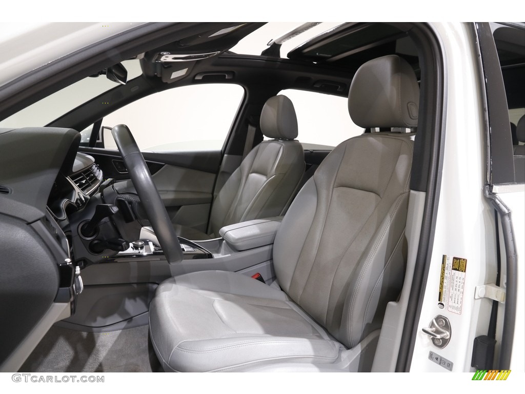Rock Gray Interior 2017 Audi Q7 3.0T quattro Prestige Photo #141854441