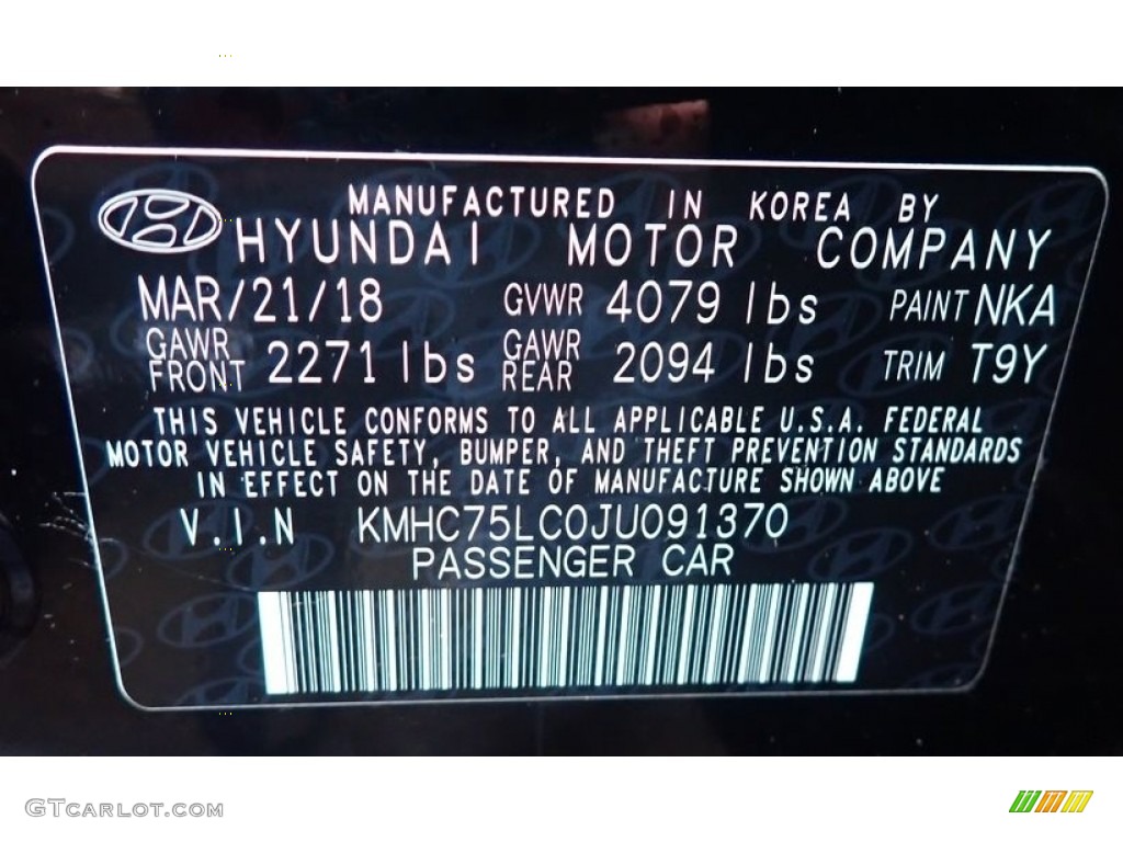 2018 Hyundai Ioniq Hybrid SEL Parts Photos