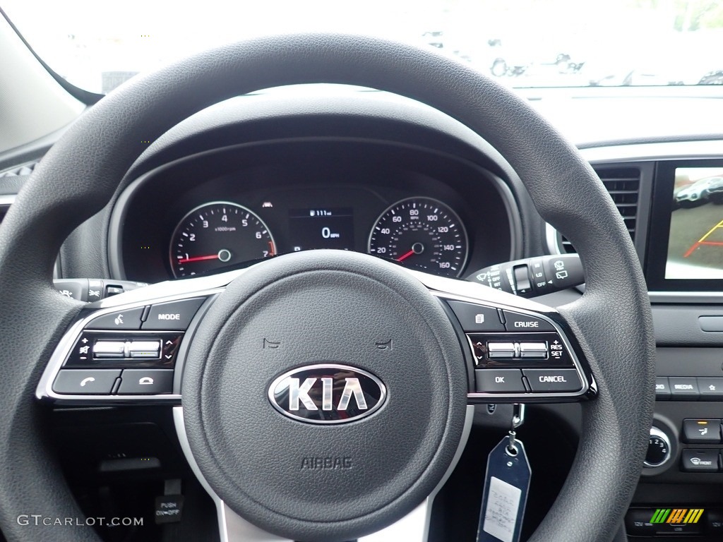2022 Kia Sportage LX AWD Black Steering Wheel Photo #141856207