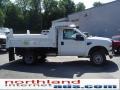 Oxford White 2009 Ford F350 Super Duty XL Regular Cab 4x4 Chassis Dump Truck