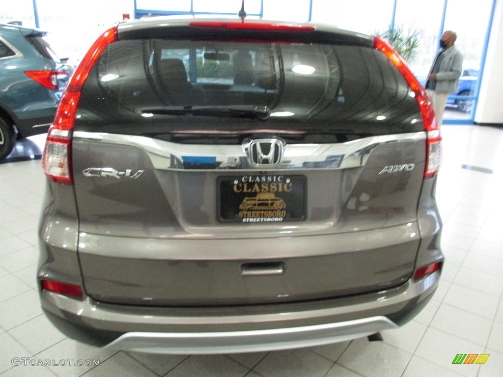 2015 CR-V EX AWD - Urban Titanium Metallic / Black photo #8