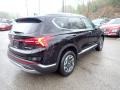 2021 Black Noir Pearl Hyundai Santa Fe Hybrid Blue AWD  photo #2