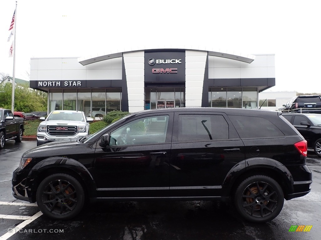 2014 Journey R/T AWD - Pitch Black / R/T Black/Red photo #1
