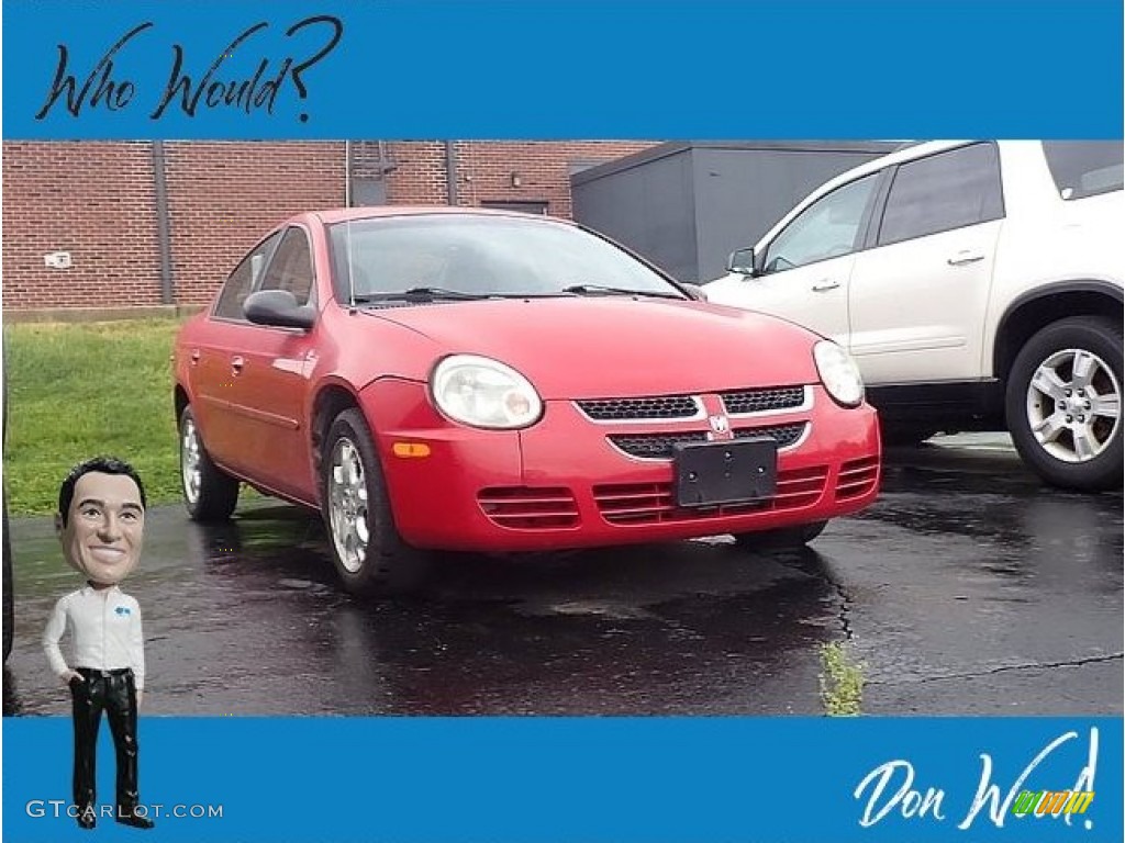 2005 Neon SXT - Flame Red / Dark Slate Gray photo #1