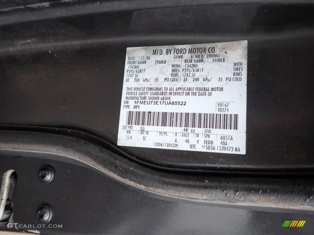 2007 Explorer XLT 4x4 - Dark Stone Metallic / Camel photo #10