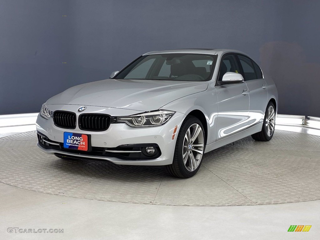 2018 3 Series 330i Sedan - Glacier Silver Metallic / Black photo #3