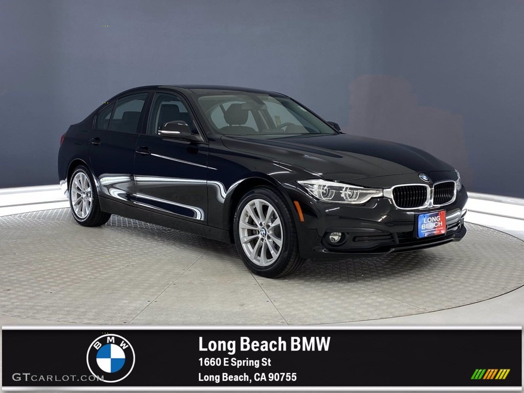 2018 3 Series 320i Sedan - Jet Black / Black photo #1