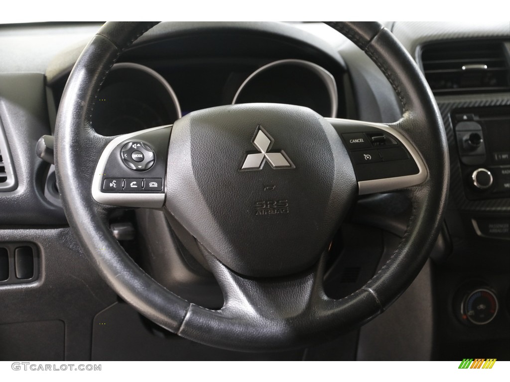2015 Mitsubishi Outlander Sport ES AWC Black Steering Wheel Photo #141861273
