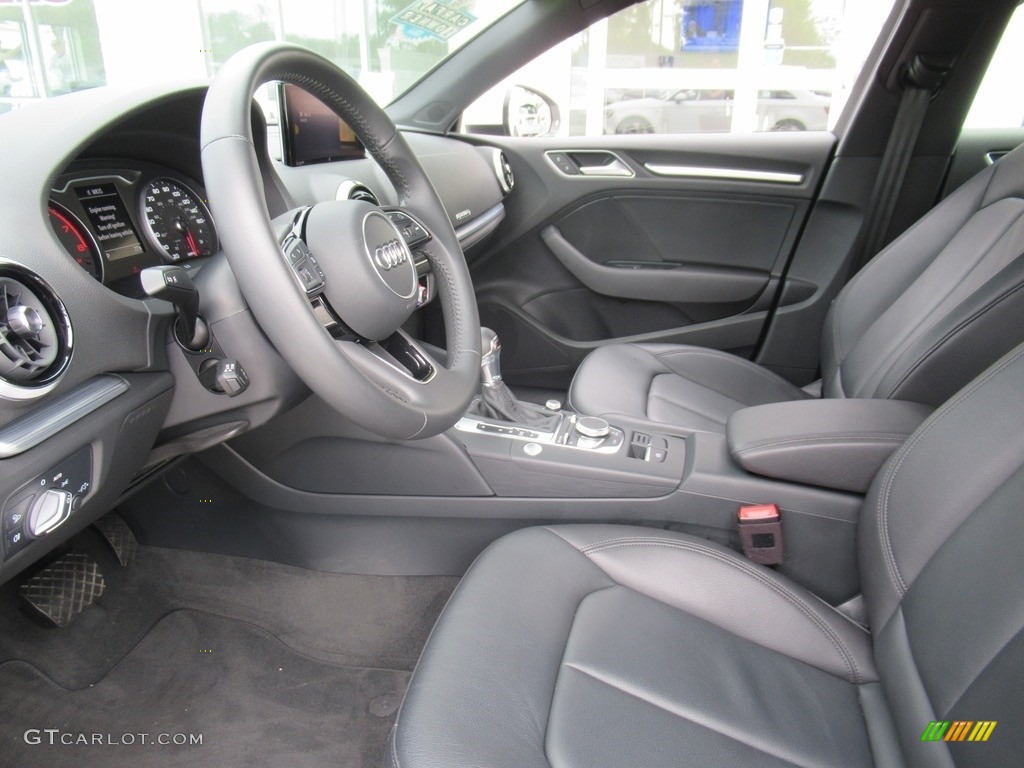 Black Interior 2020 Audi A3 2.0 S Line Premium quattro Photo #141862807