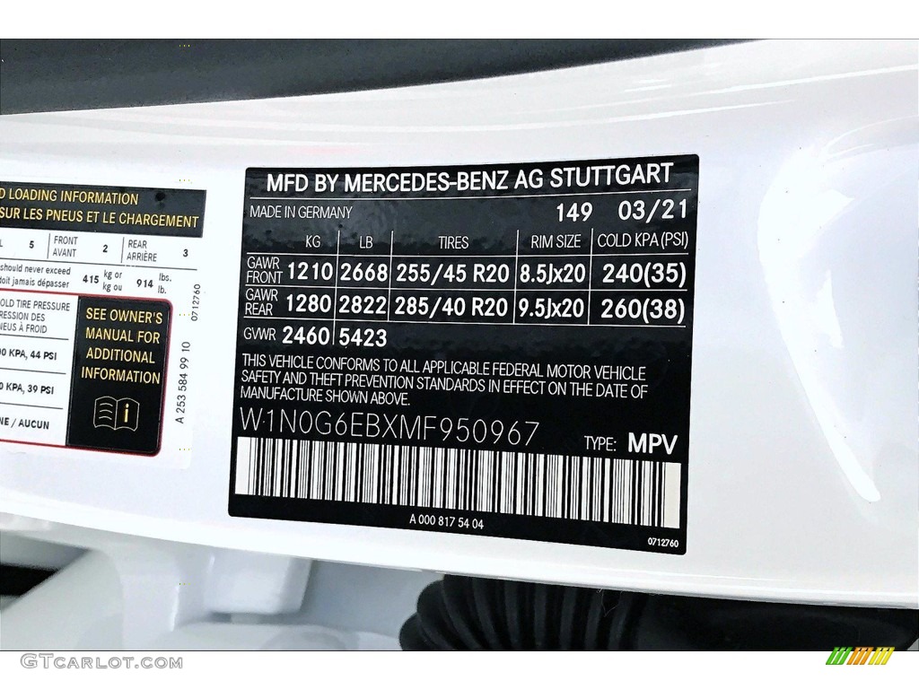 2021 GLC AMG 43 4Matic - Polar White / Black photo #11
