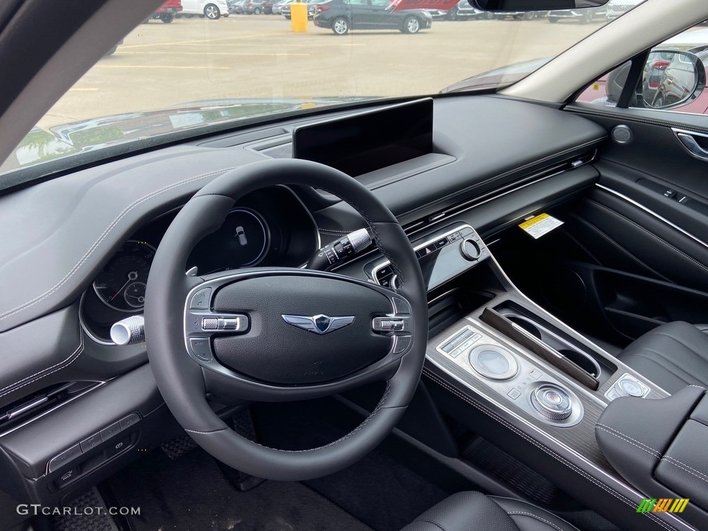 2021 Genesis GV80 3.5T AWD Black Dashboard Photo #141865117
