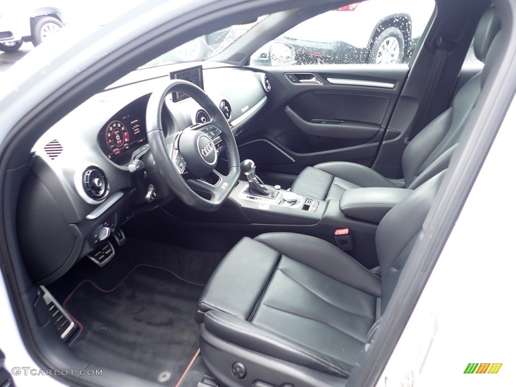 2018 S3 2.0T Premium Plus - Glacier White Metallic / Black photo #13
