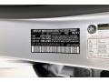 922: Cirrus Silver Metallic 2021 Mercedes-Benz E 350 Sedan Color Code