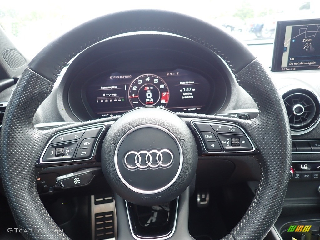 2018 S3 2.0T Premium Plus - Glacier White Metallic / Black photo #19