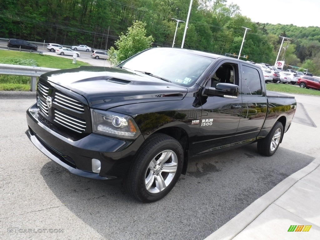 Black 2014 Ram 1500 Sport Crew Cab 4x4 Exterior Photo #141866374