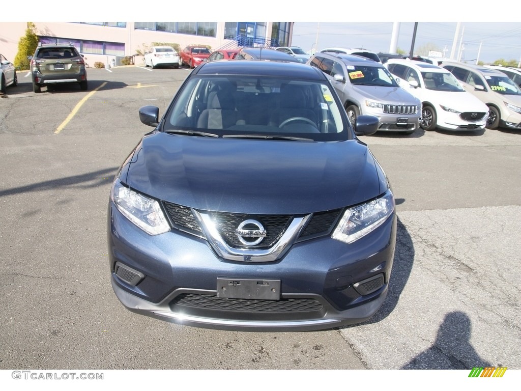 2016 Rogue S AWD - Arctic Blue Metallic / Charcoal photo #2