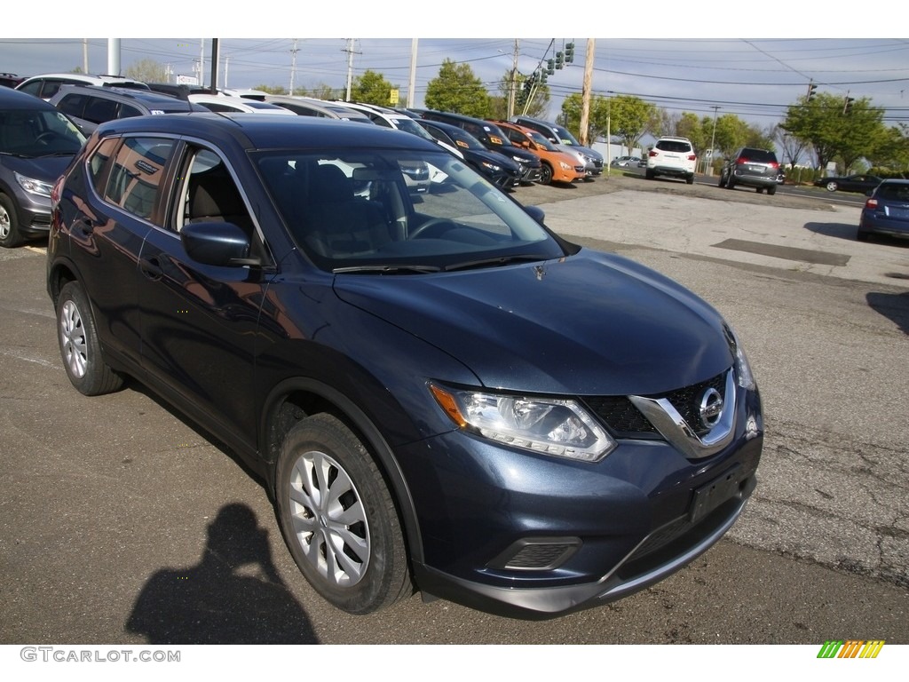 2016 Rogue S AWD - Arctic Blue Metallic / Charcoal photo #3
