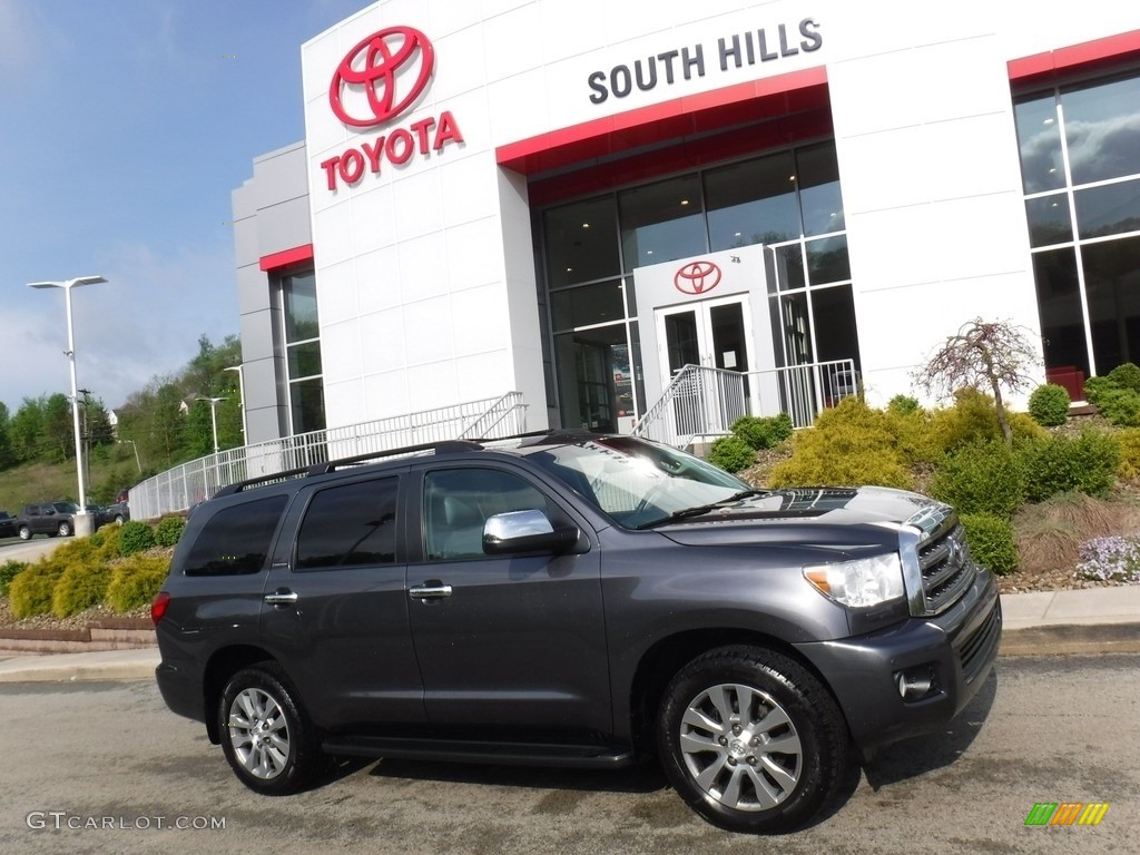 2013 Sequoia Limited 4WD - Magnetic Gray Metallic / Black photo #2