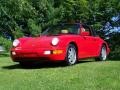 Guards Red 1991 Porsche 911 Carrera 2 Targa