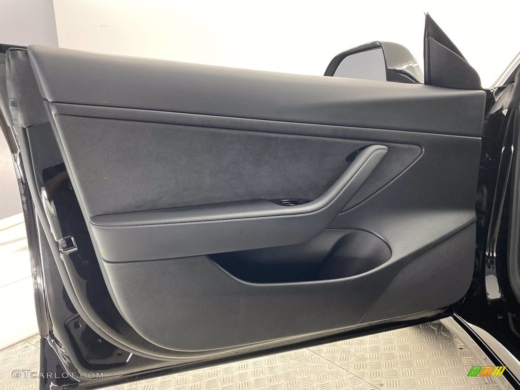2020 Tesla Model 3 Standard Range Black Door Panel Photo #141873910
