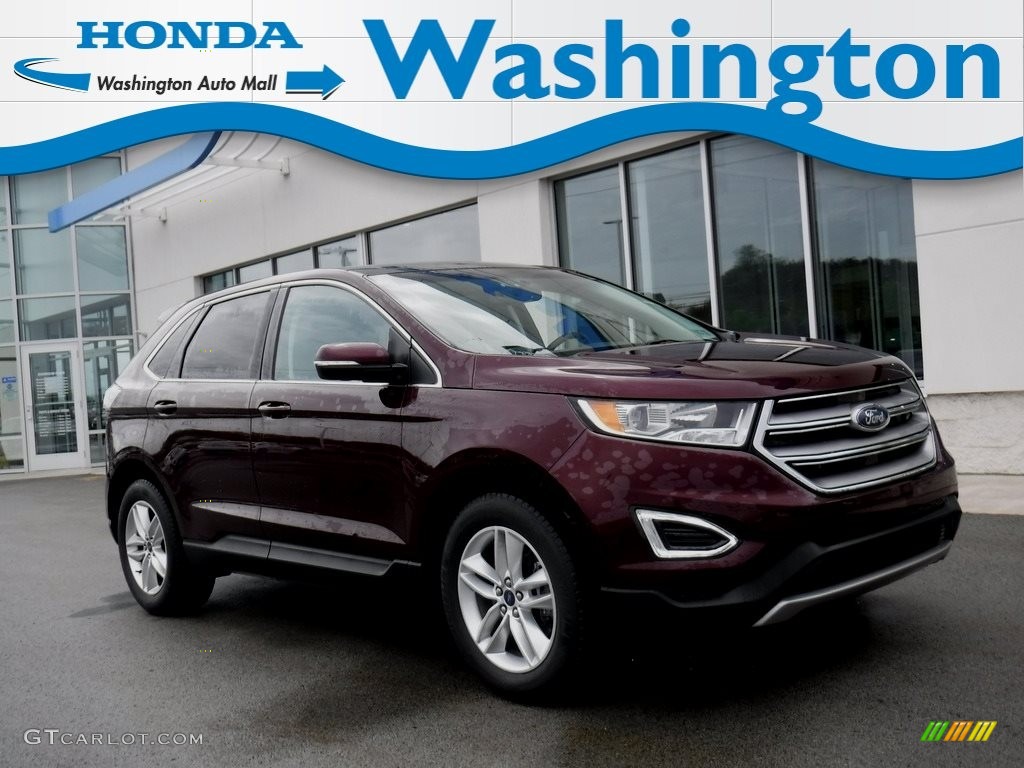 2017 Edge SEL AWD - Ruby Red Metallic / Ebony photo #1