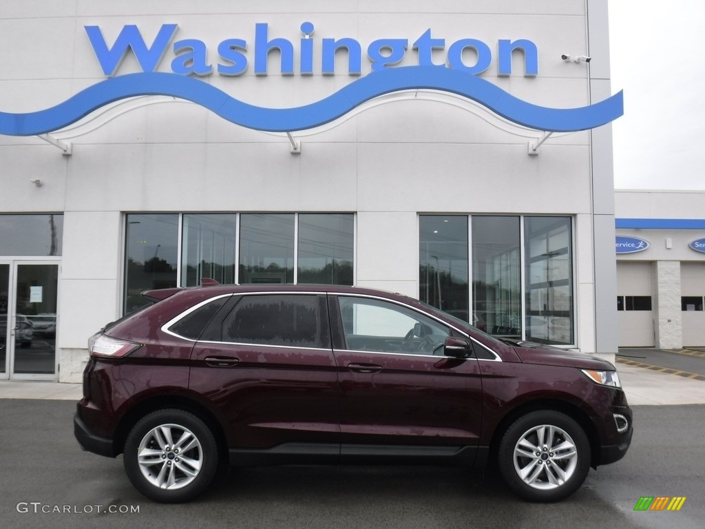 2017 Edge SEL AWD - Ruby Red Metallic / Ebony photo #2