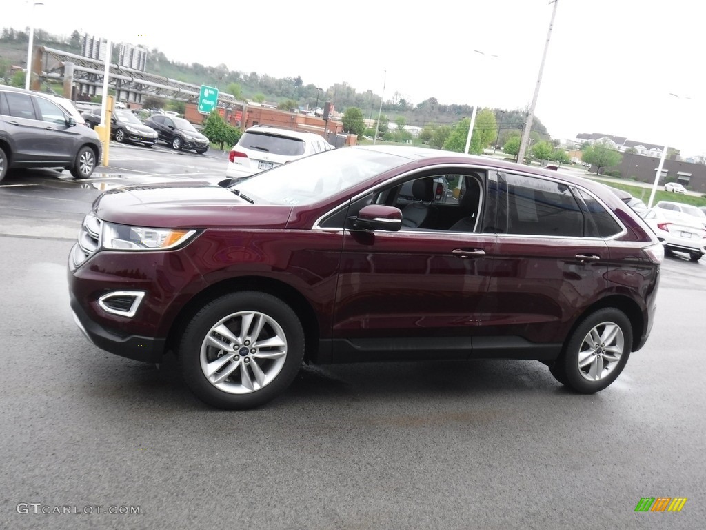2017 Edge SEL AWD - Ruby Red Metallic / Ebony photo #7