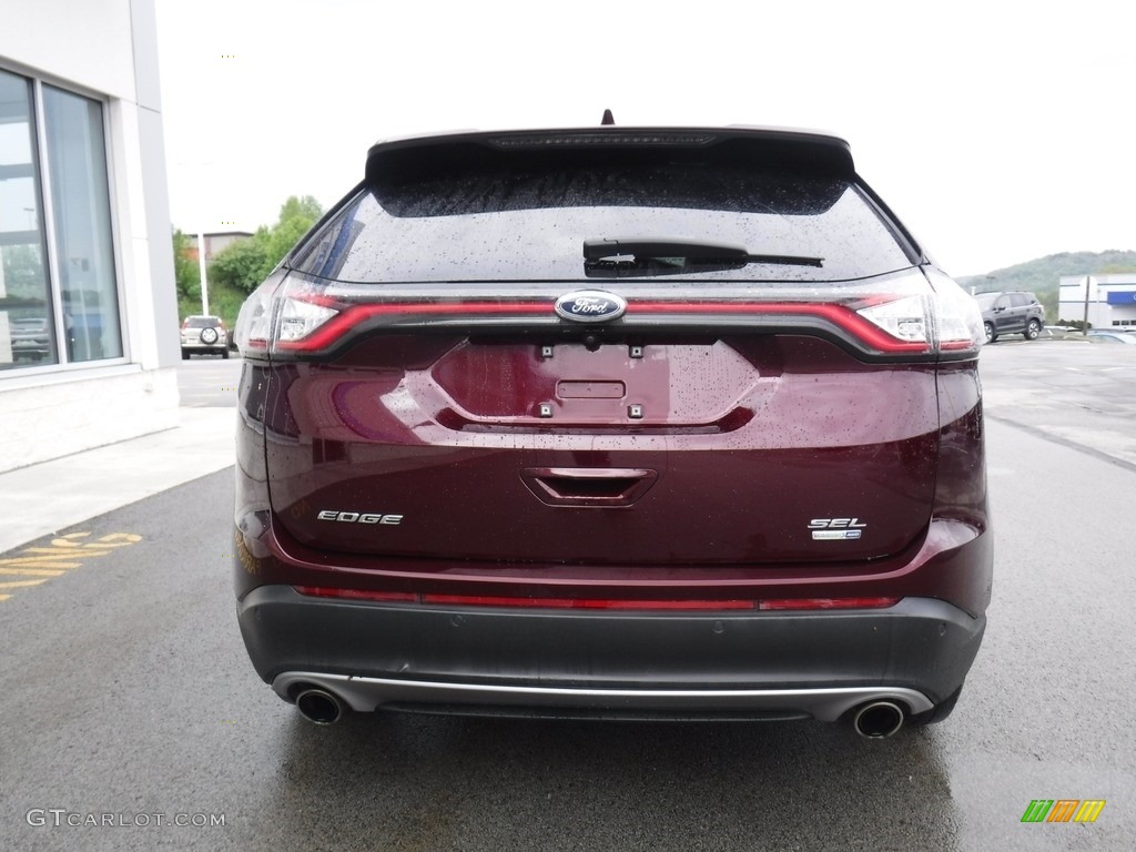 2017 Edge SEL AWD - Ruby Red Metallic / Ebony photo #10