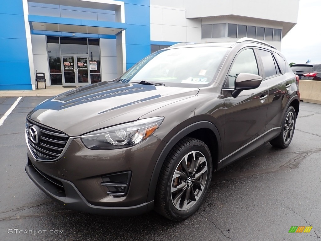 2016 CX-5 Grand Touring AWD - Titanium Flash Mica / Black photo #2