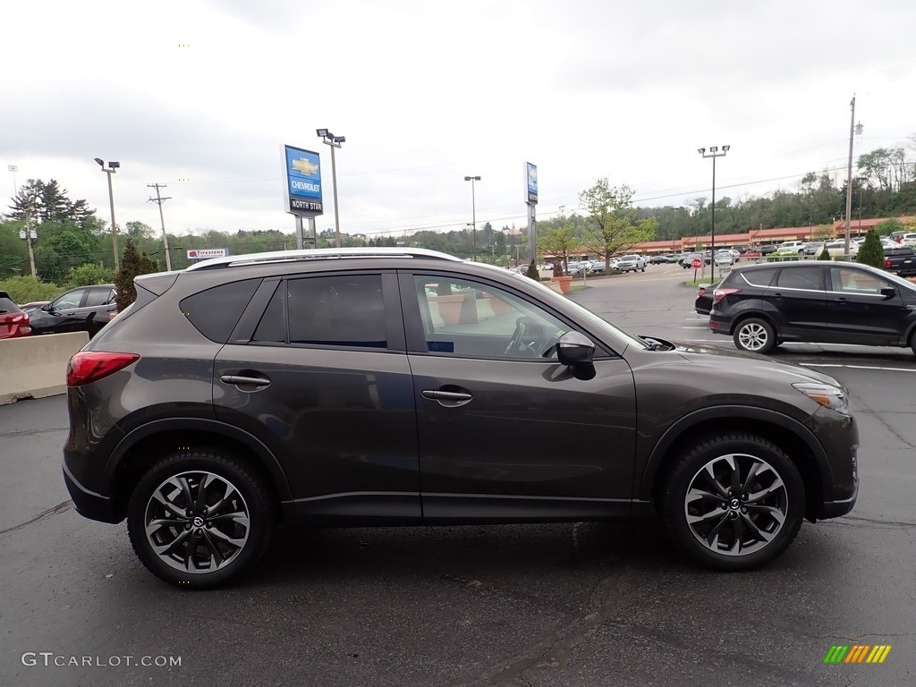 2016 CX-5 Grand Touring AWD - Titanium Flash Mica / Black photo #10