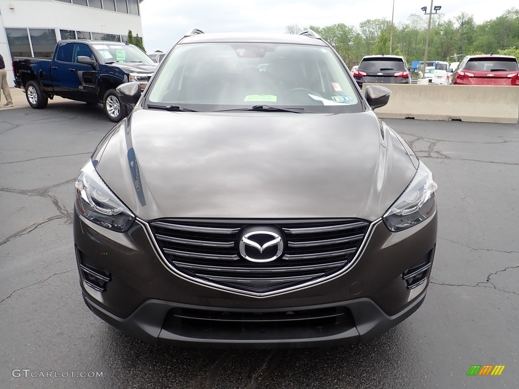 2016 CX-5 Grand Touring AWD - Titanium Flash Mica / Black photo #13