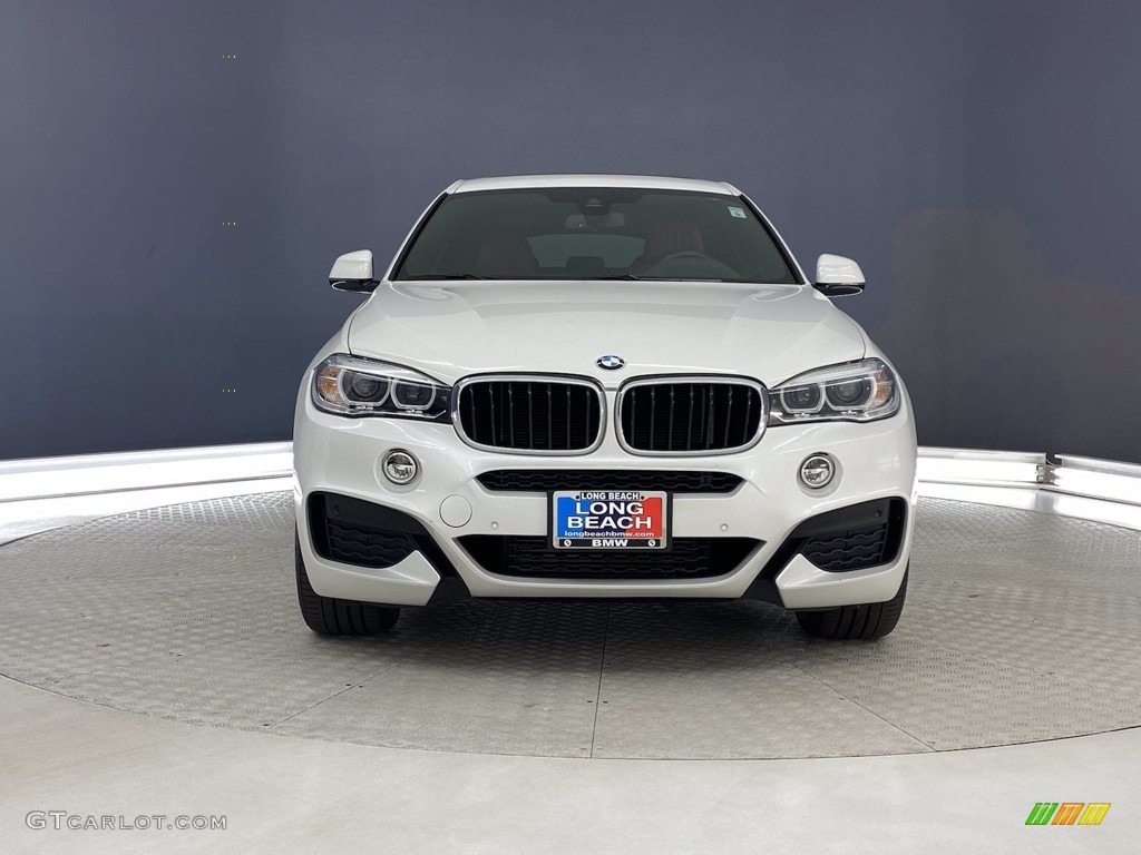 2019 X6 sDrive35i - Alpine White / Coral Red/Black photo #2