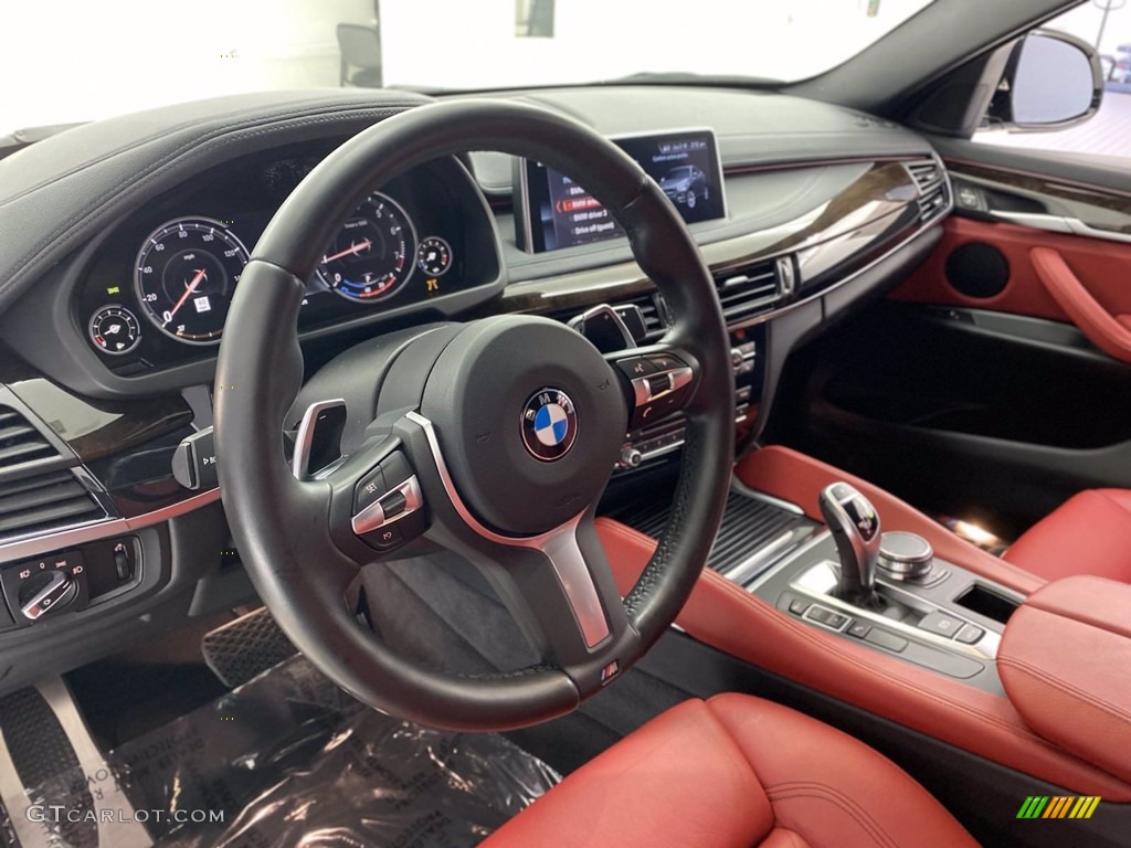 Coral Red/Black Interior 2019 BMW X6 sDrive35i Photo #141876256