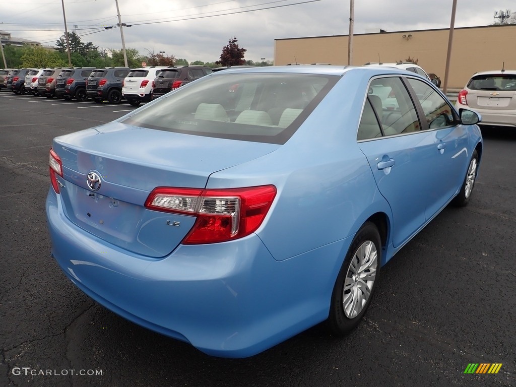 2013 Camry LE - Clearwater Blue Metallic / Ash photo #4