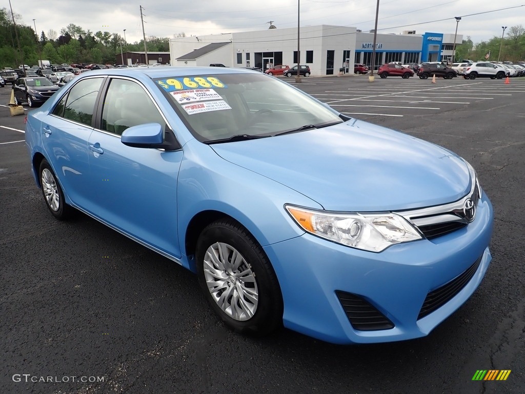 2013 Camry LE - Clearwater Blue Metallic / Ash photo #5