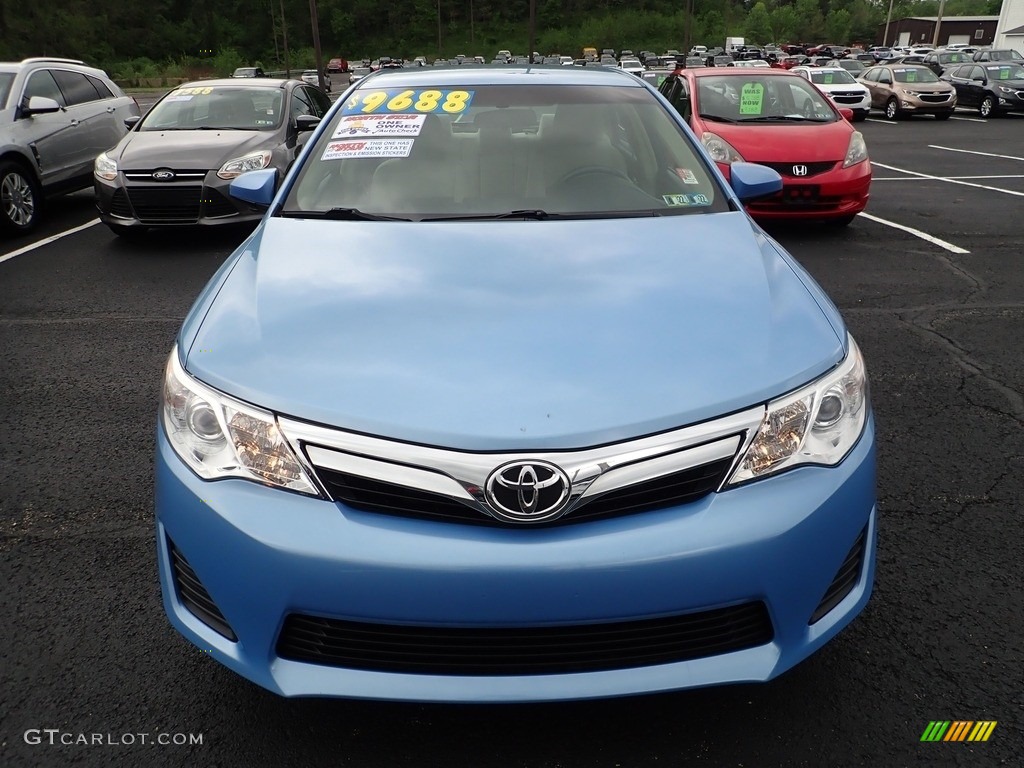 2013 Camry LE - Clearwater Blue Metallic / Ash photo #6