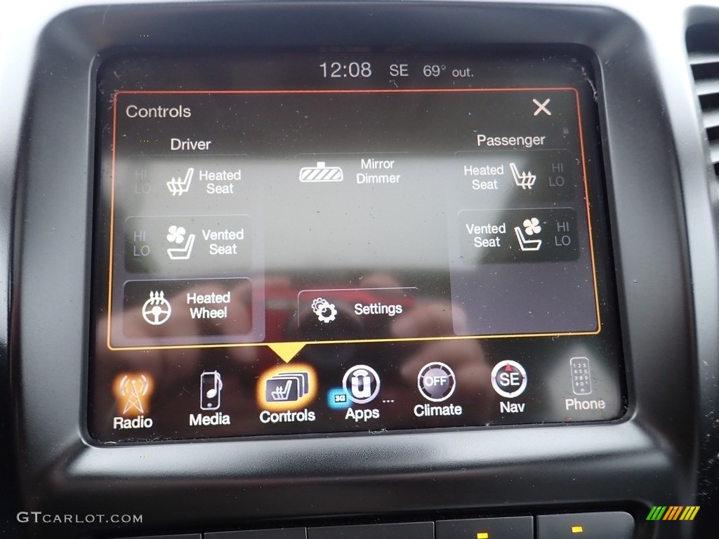2014 Cherokee Limited 4x4 - True Blue Pearl / Vesuvio - Jeep Brown/Indigo Blue photo #3
