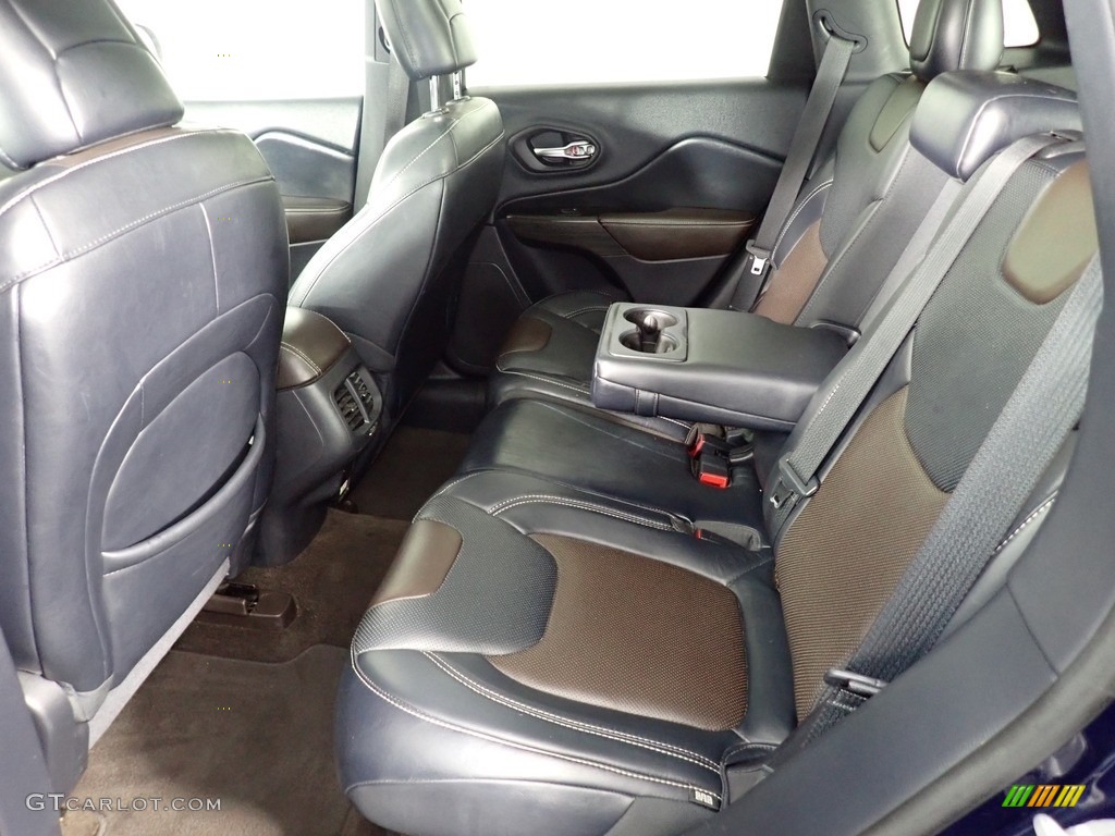 2014 Cherokee Limited 4x4 - True Blue Pearl / Vesuvio - Jeep Brown/Indigo Blue photo #38