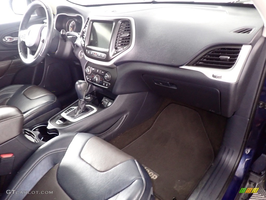 2014 Cherokee Limited 4x4 - True Blue Pearl / Vesuvio - Jeep Brown/Indigo Blue photo #44