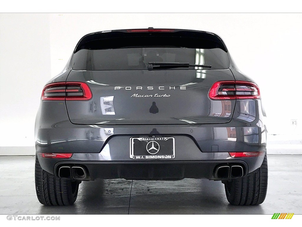 2018 Macan Turbo - Volcano Grey Metallic / Black/Garnet Red photo #3