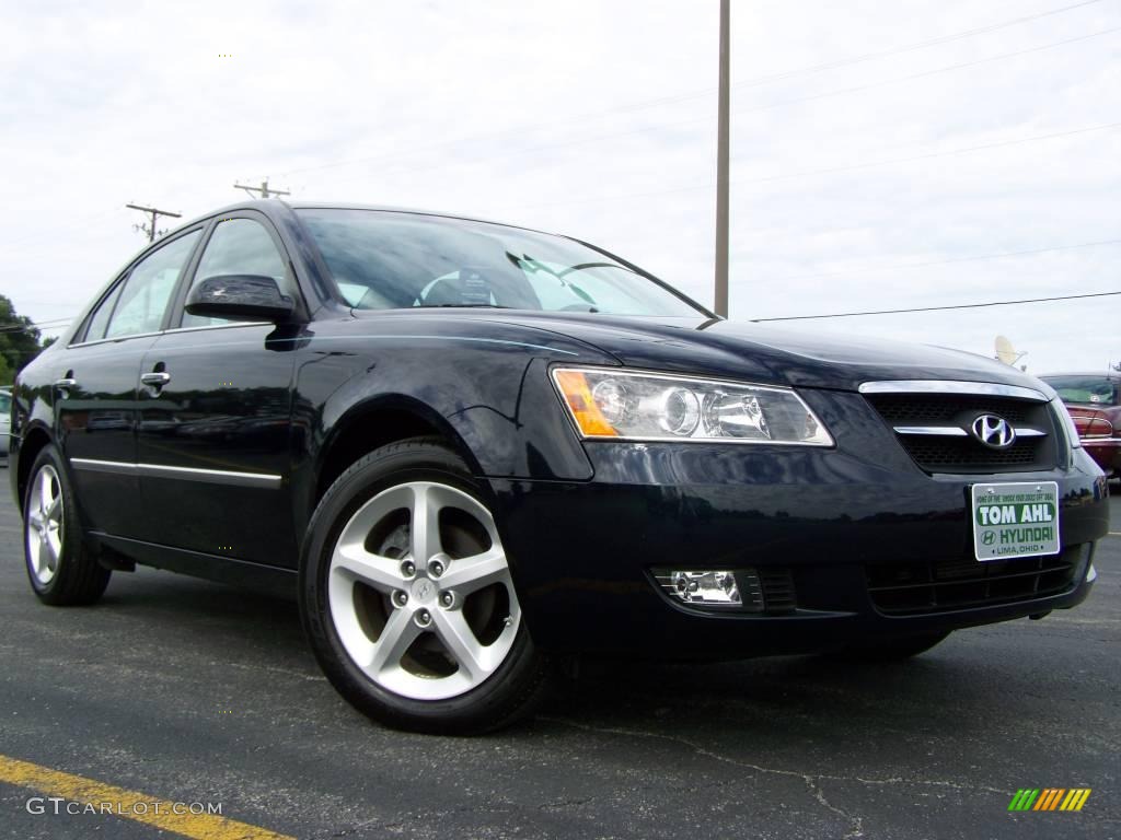 2008 Sonata Limited - Deepwater Blue / Gray photo #1