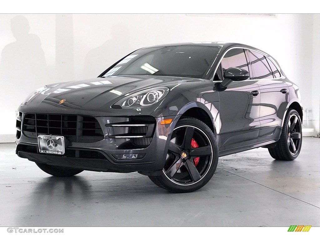 Volcano Grey Metallic 2018 Porsche Macan Turbo Exterior Photo #141880622