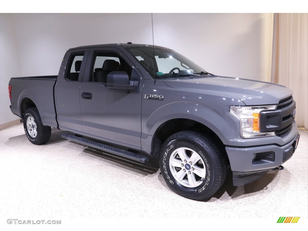 2018 F150 XL SuperCab 4x4 - Lead Foot / Earth Gray photo #1